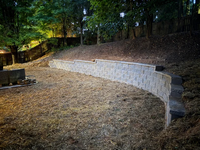 Retaining wall project, Roslyn NY area, Long Island Retaining Walls